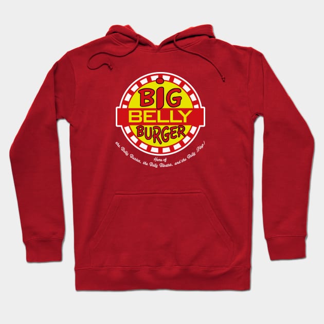 Home of The Big Belly Burger Hoodie by Alema Art